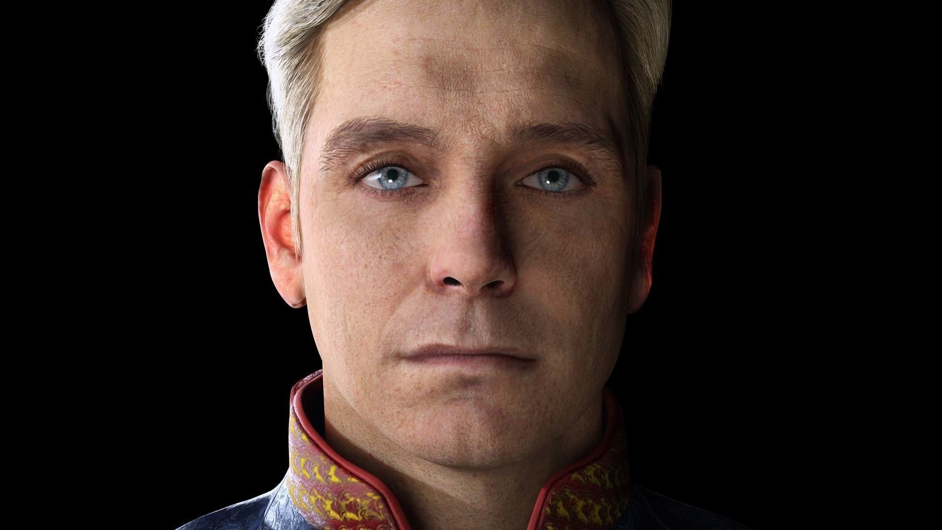 Homelander The Boys Ready  Low-poly 3D model_9