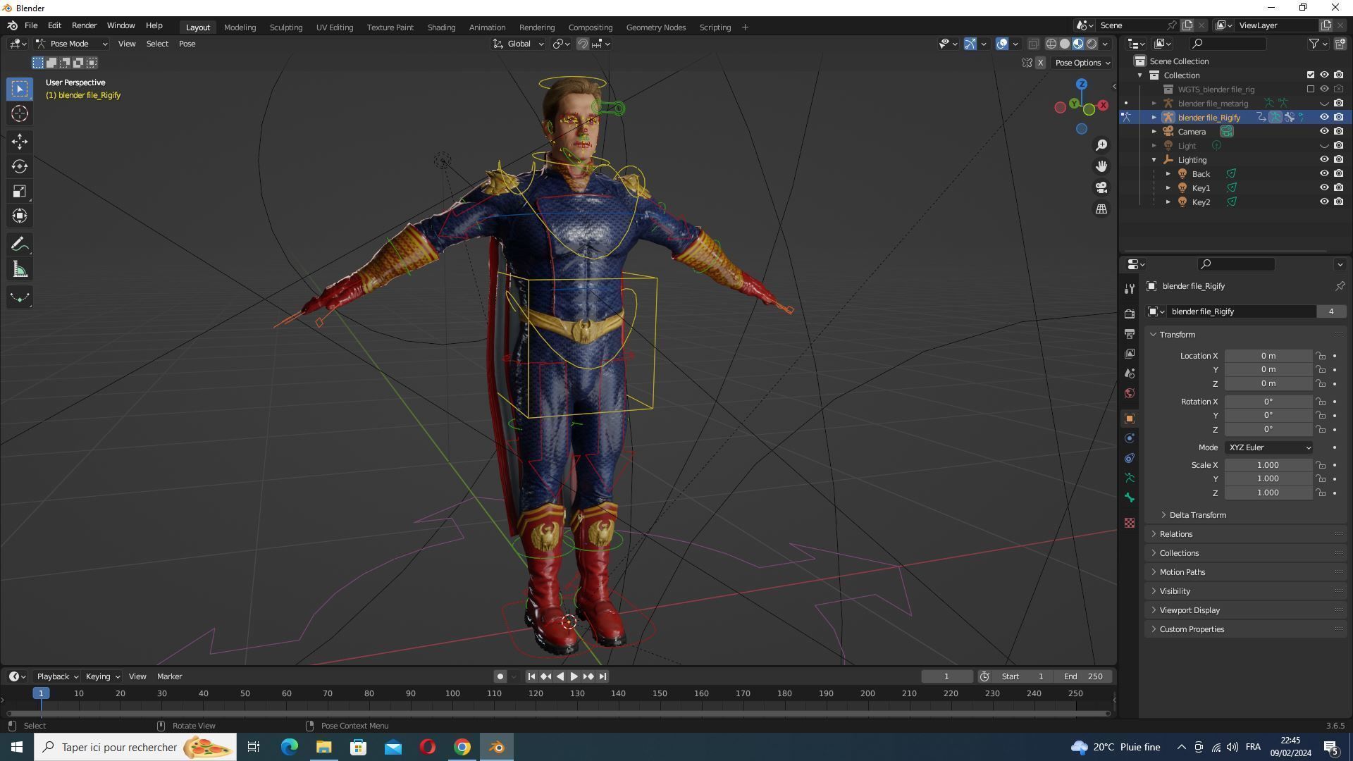 Homelander The Boys Ready  Low-poly 3D model_24