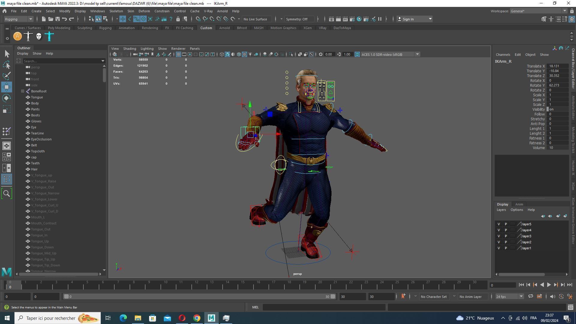 Homelander The Boys Ready  Low-poly 3D model_32