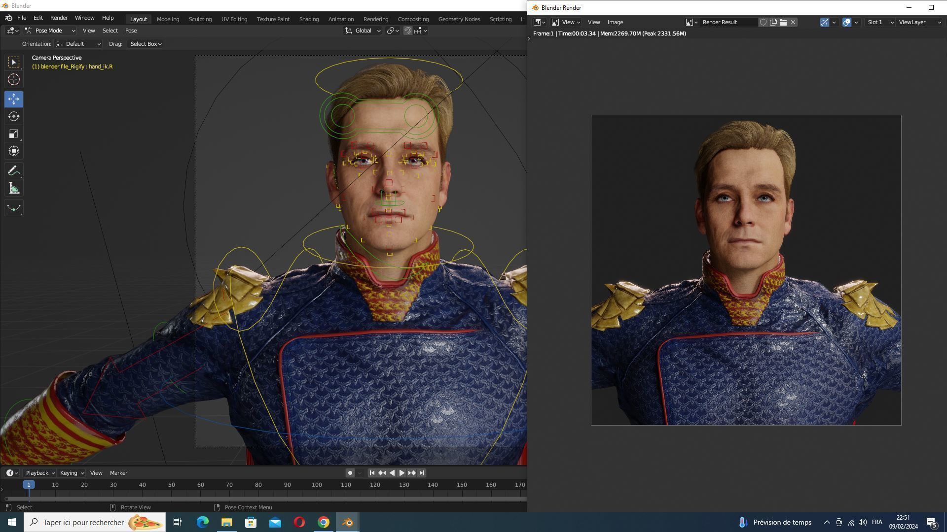 Homelander The Boys Ready  Low-poly 3D model_28