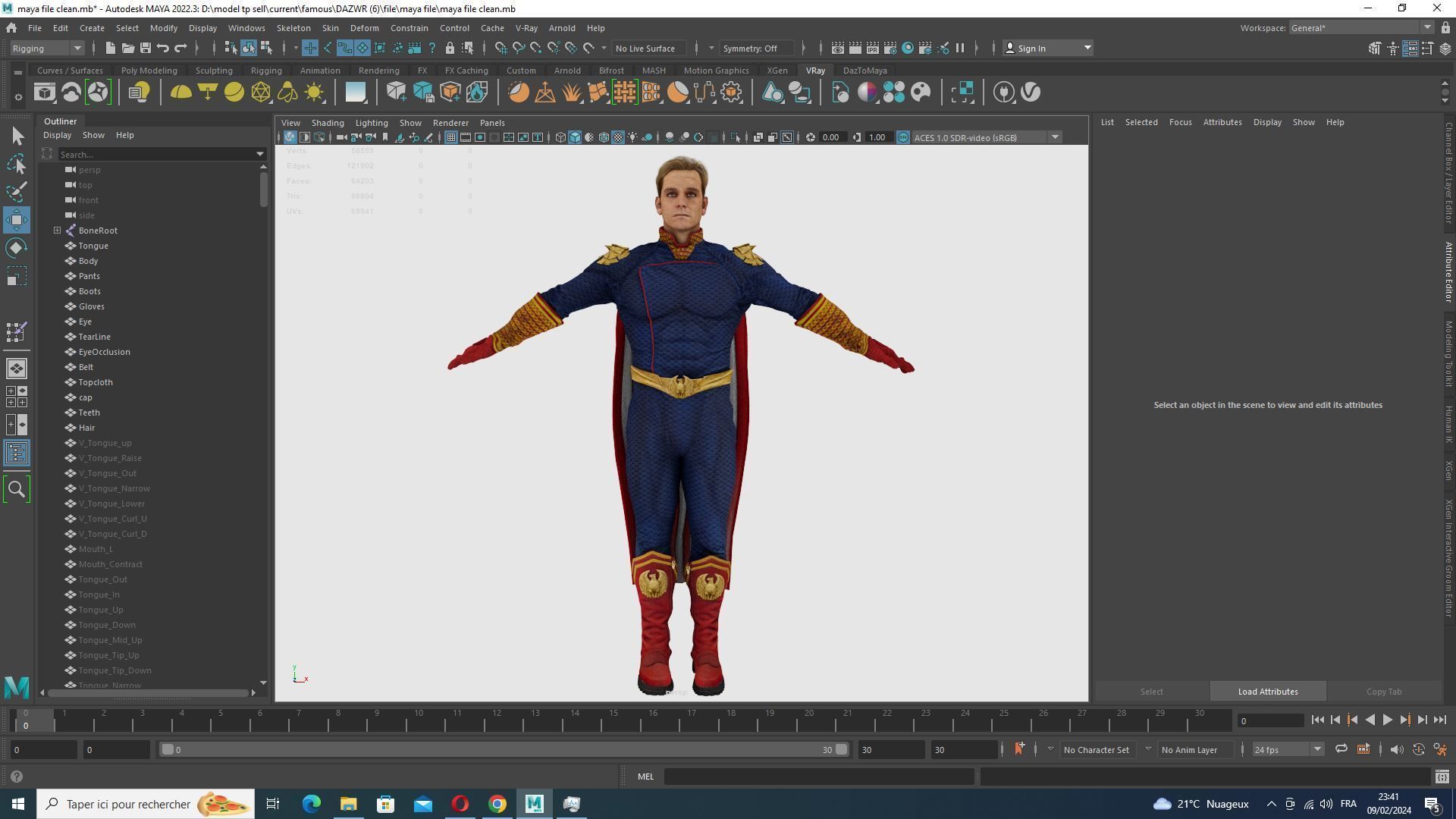Homelander The Boys Ready  Low-poly 3D model_35
