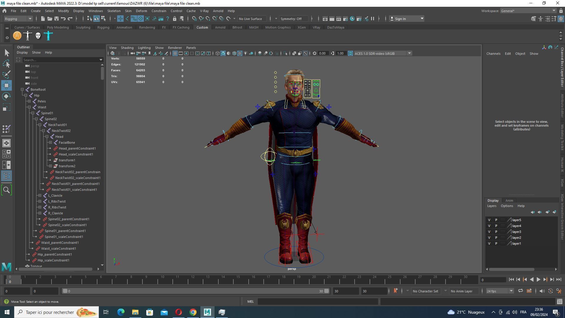 Homelander The Boys Ready  Low-poly 3D model_29