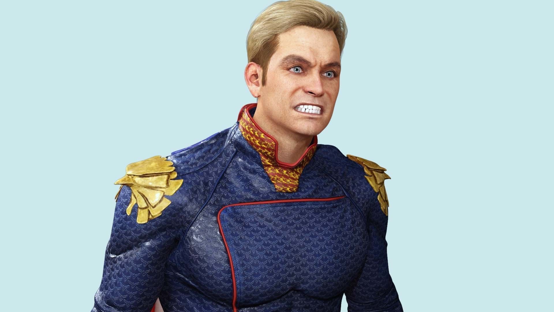 Homelander The Boys Ready  Low-poly 3D model_11