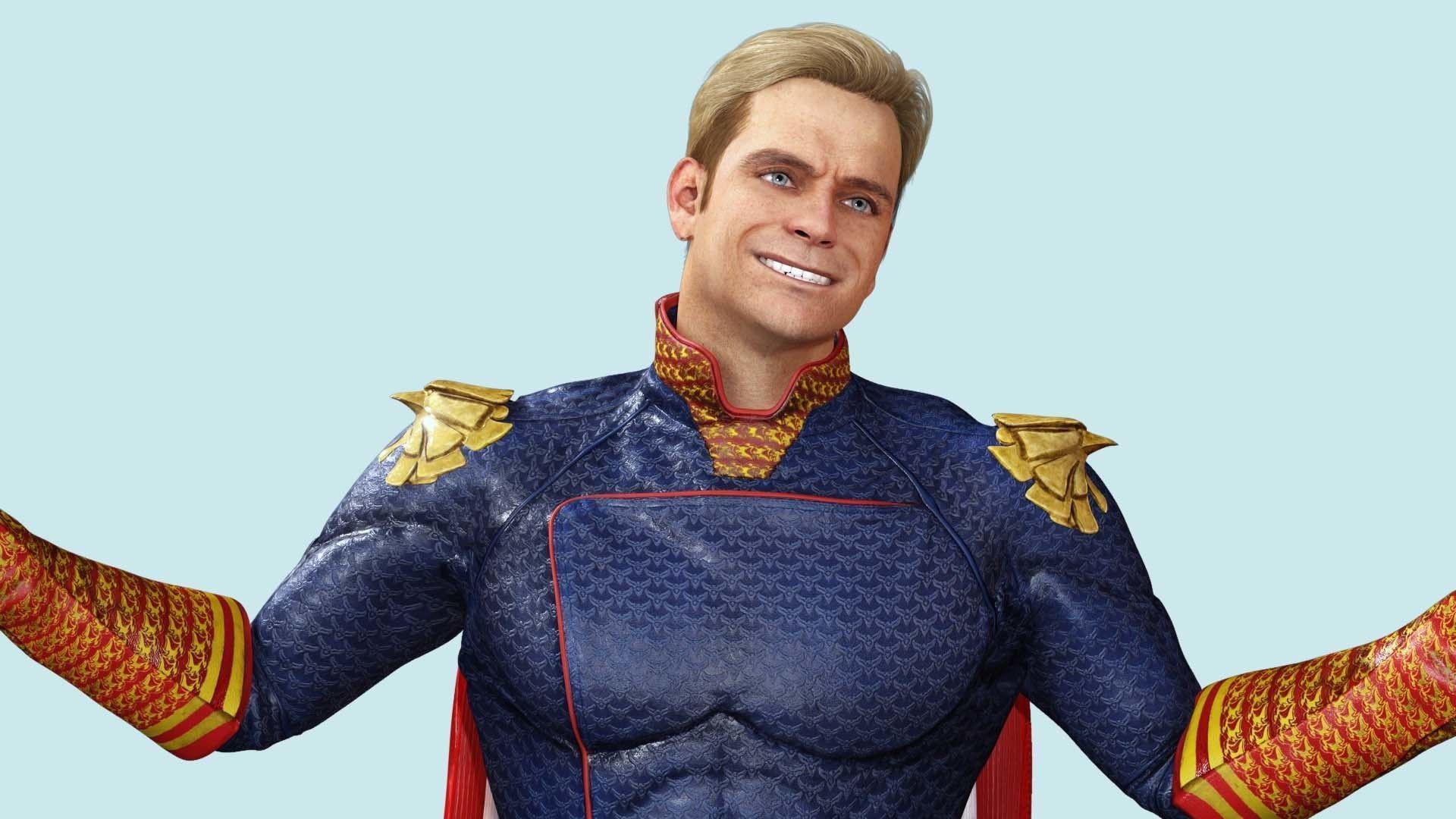 Homelander The Boys Ready  Low-poly 3D model_12