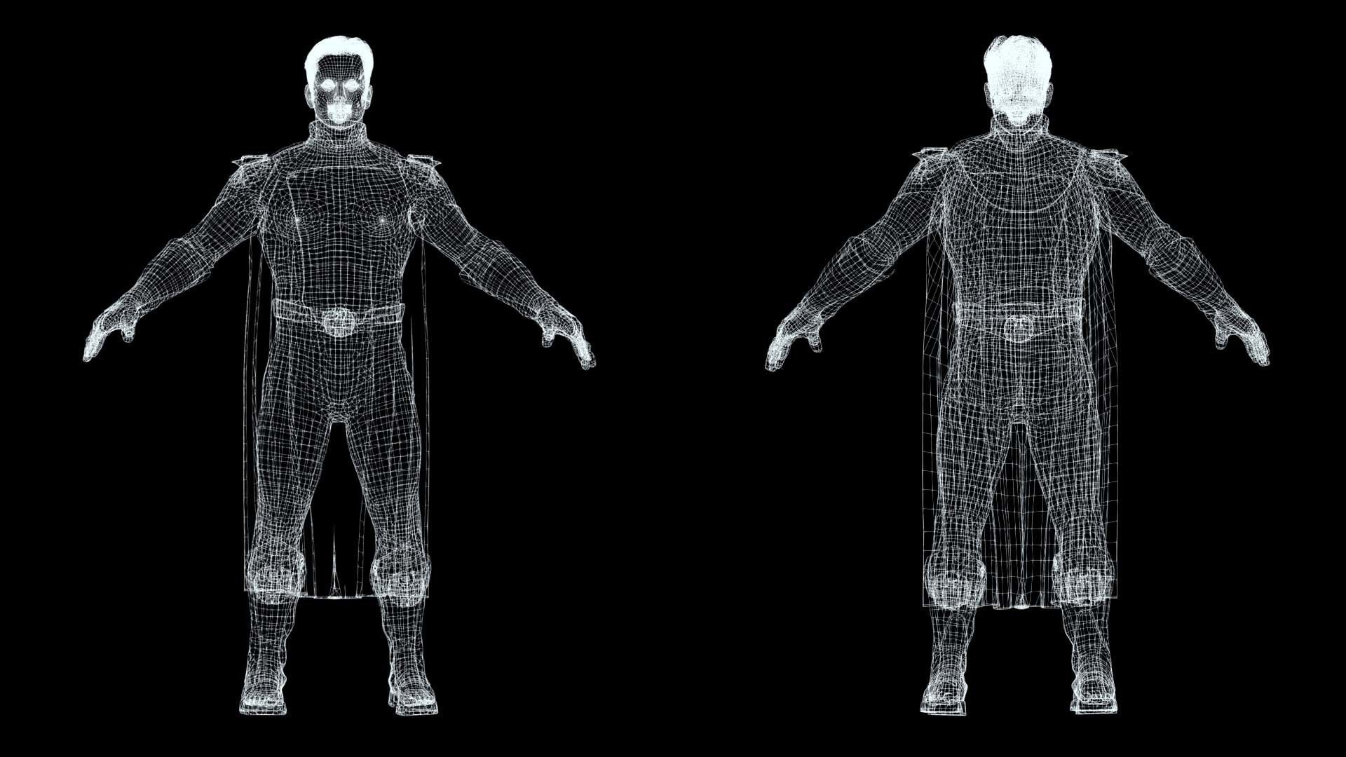 Homelander The Boys Ready  Low-poly 3D model_13