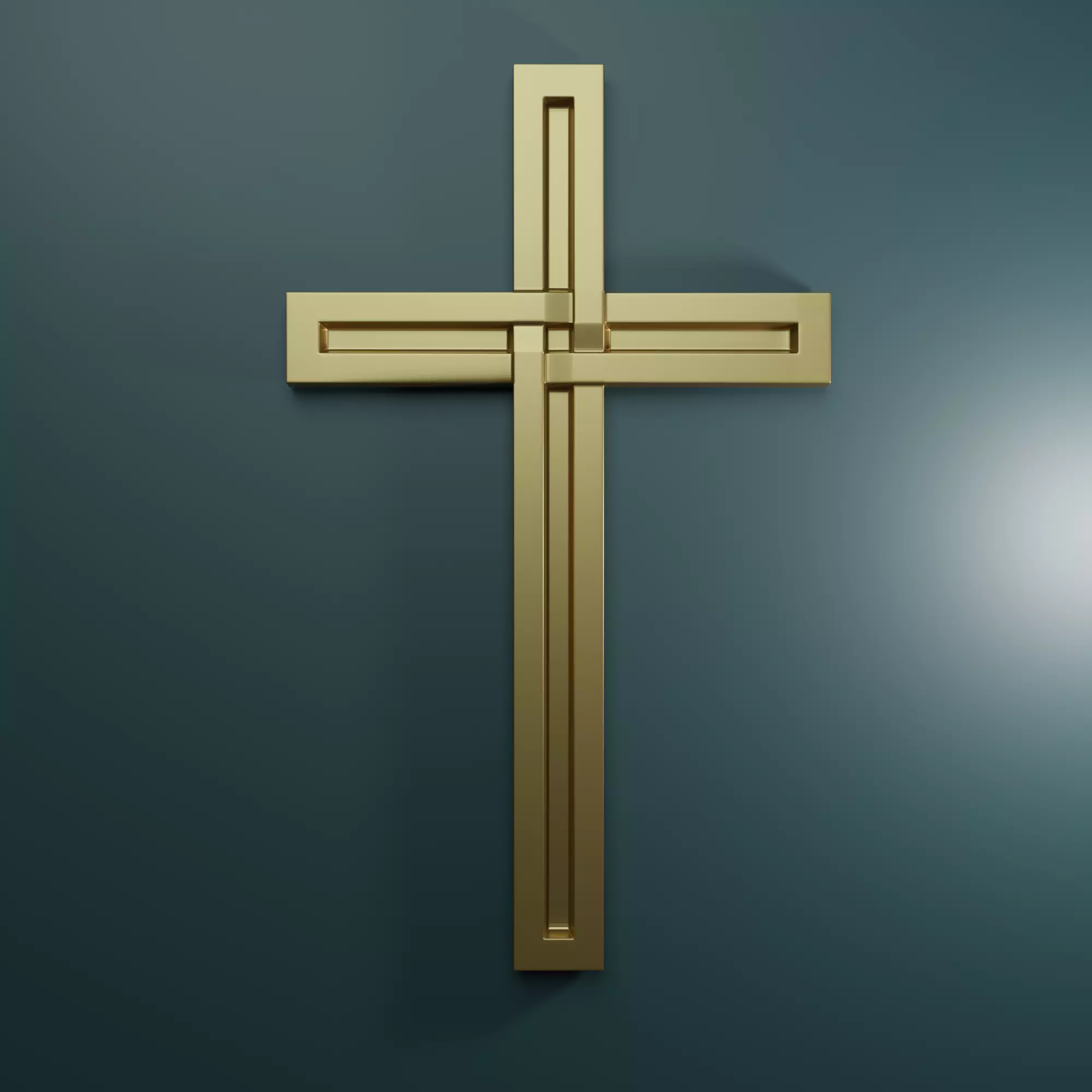 3D Model STL file for CNC router Wall Cross 3D print model