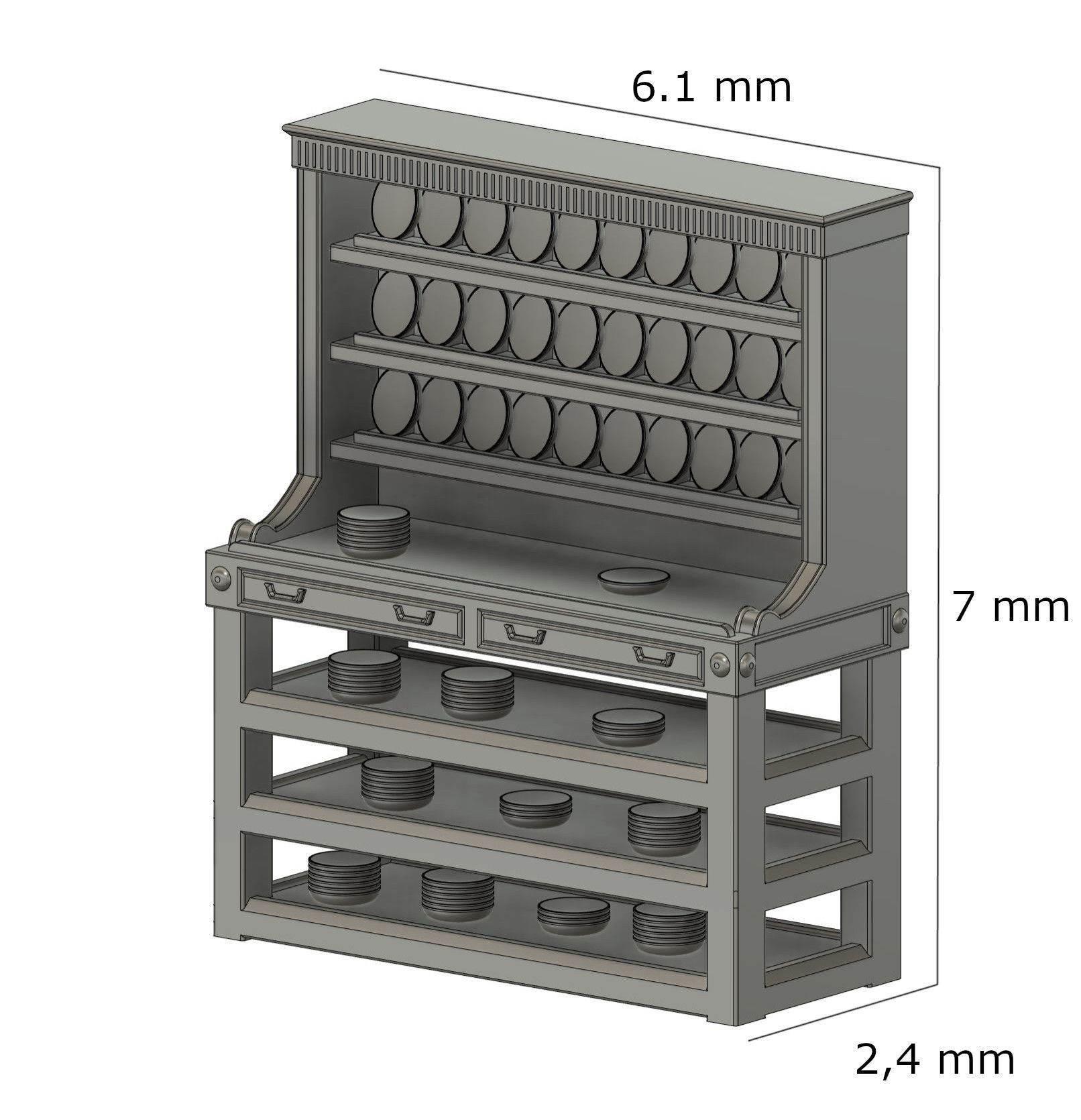Cafe Parisien Acessories for Titanic Hachette 1-200 scale 3D print model_2