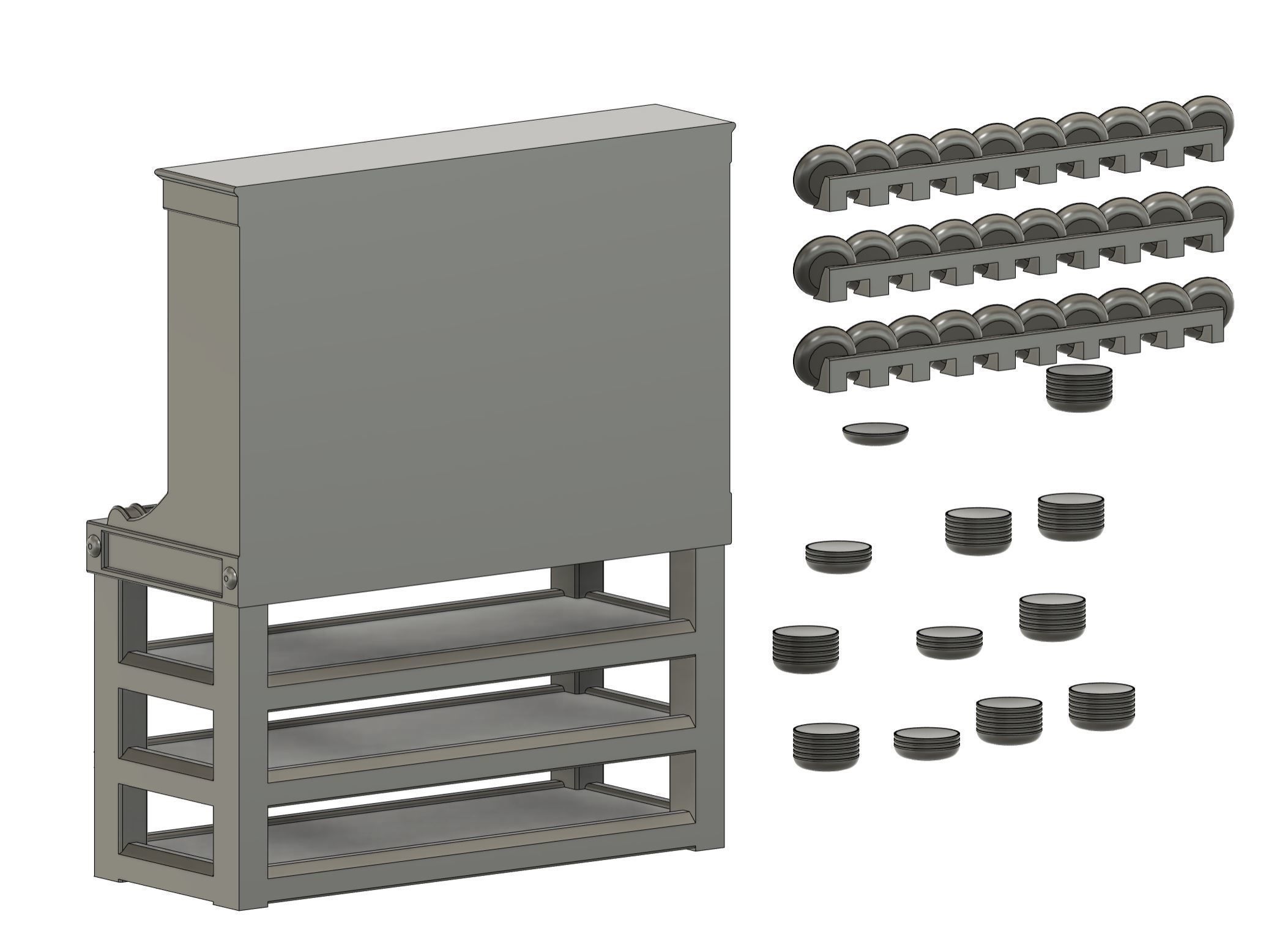 Cafe Parisien Acessories for Titanic Hachette 1-200 scale 3D print model_5