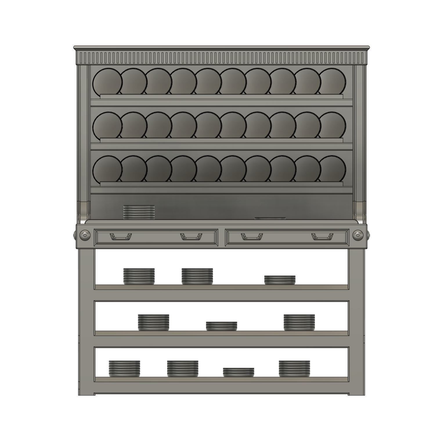 Cafe Parisien Acessories for Titanic Hachette 1-200 scale 3D print model_7