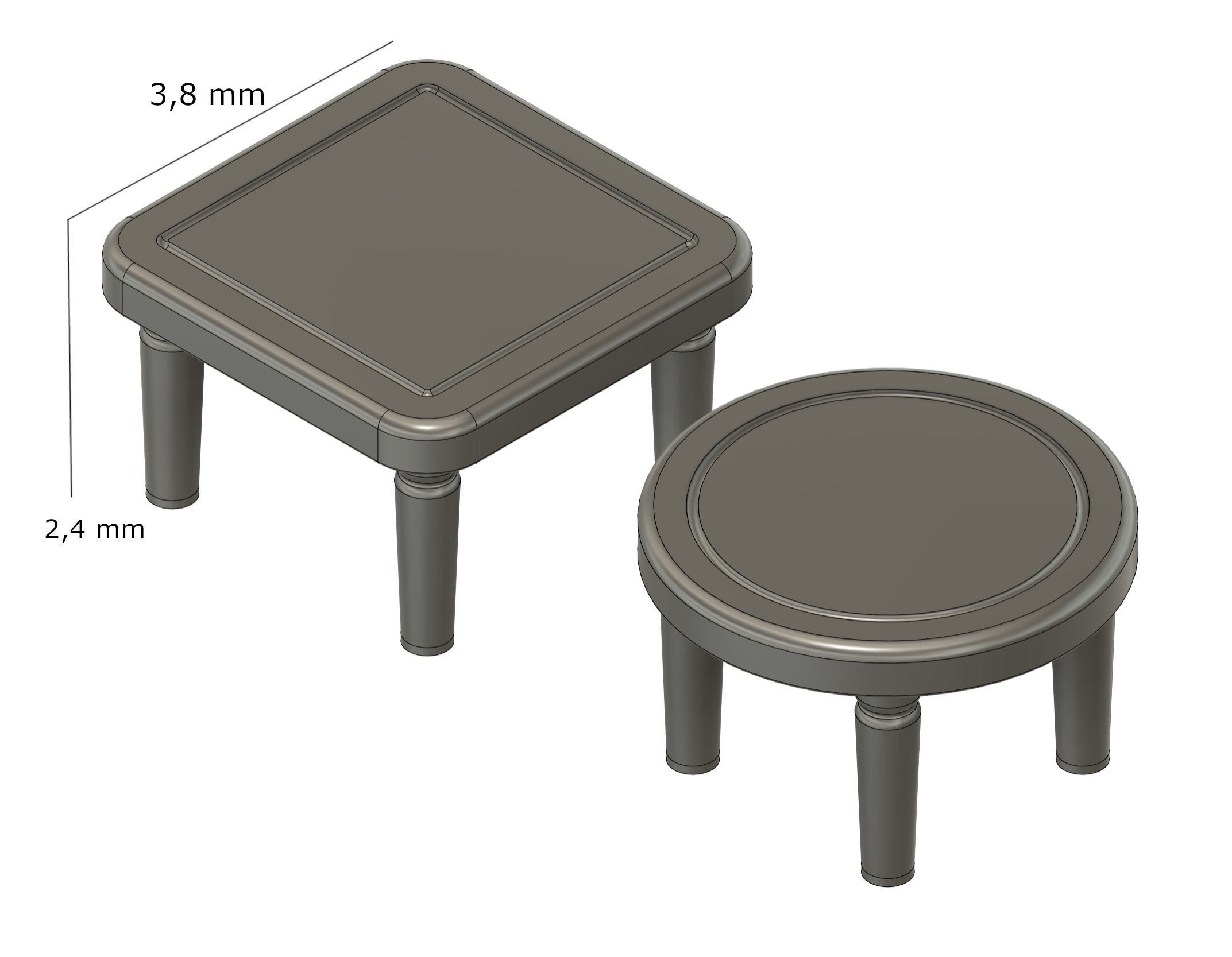 Cafe Parisien Acessories for Titanic Hachette 1-200 scale 3D print model_11