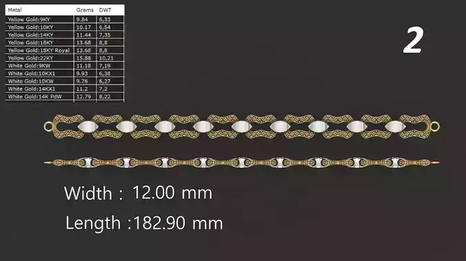 Turkish Jali Bracelet Chain 2