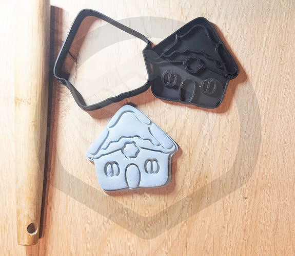 Cookie cutter Gingerbread house 3D model 3D printable CGTrader