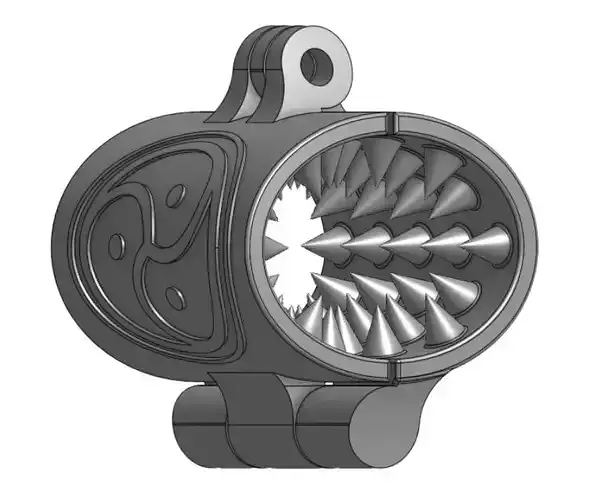 Bdsm Engraved cock sleeve 3D print model