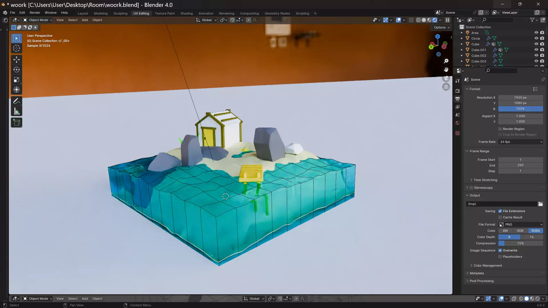 Blender project 3D model