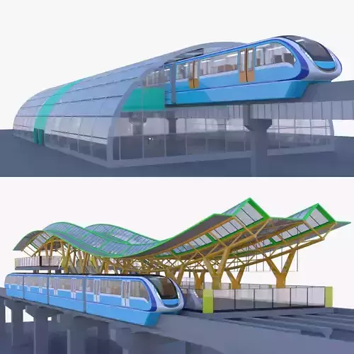 Monorail stations collection V 2024