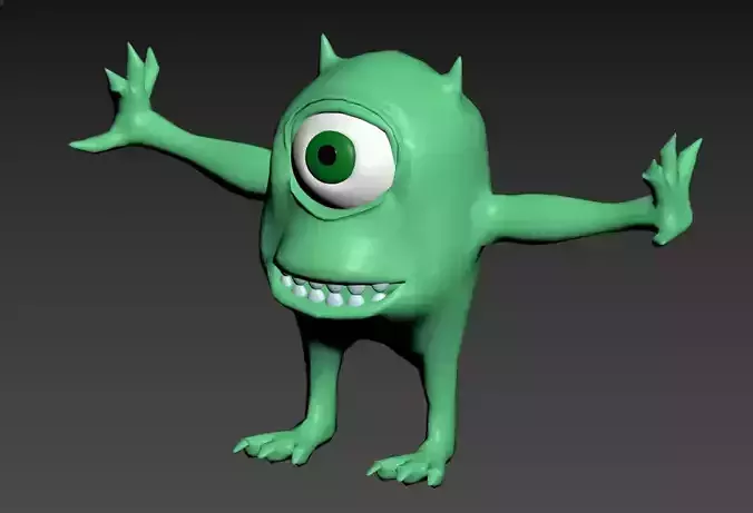 mike wazowski   Free 3D model