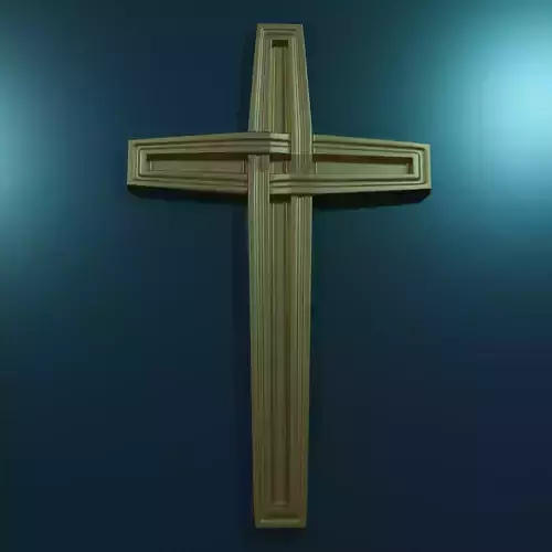3D Model STL FILE for CNC router Wall Cross