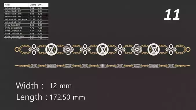 Turkish Jali Bracelet Chain 11