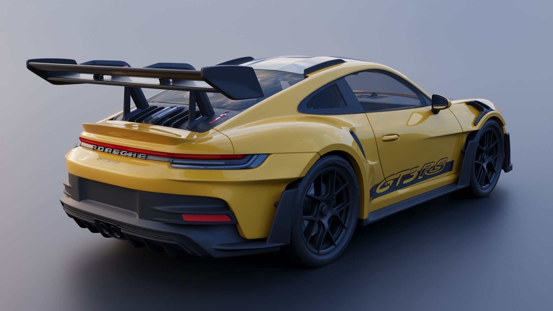 Porsche 911  GT3 RS 992 3D print model_6