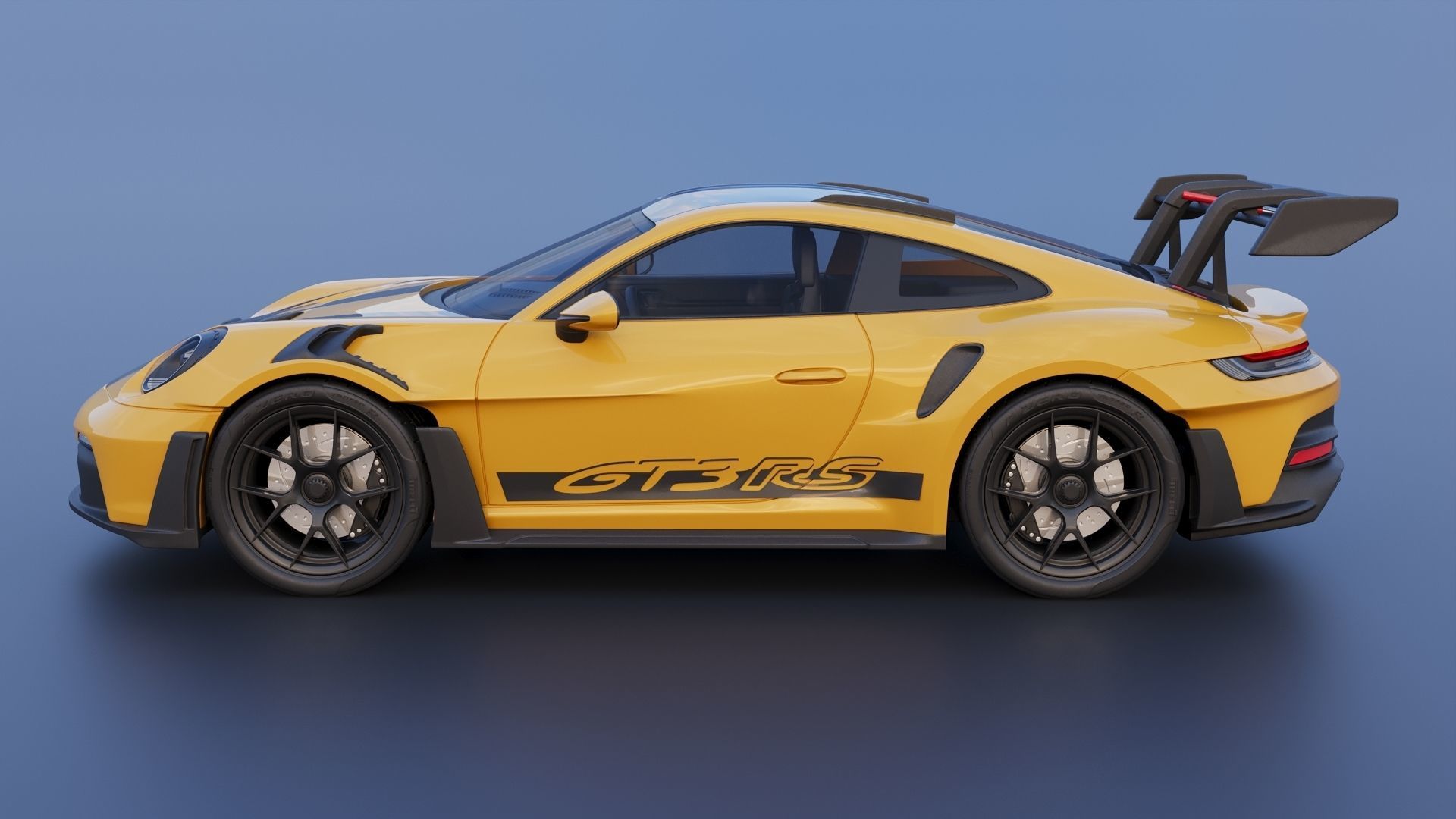 Porsche 911  GT3 RS 992 3D print model_3