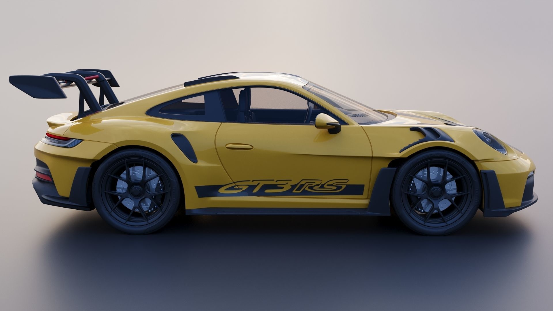 Porsche 911  GT3 RS 992 3D print model_8