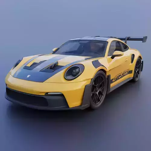 Porsche 911  GT3 RS 992 3D print model