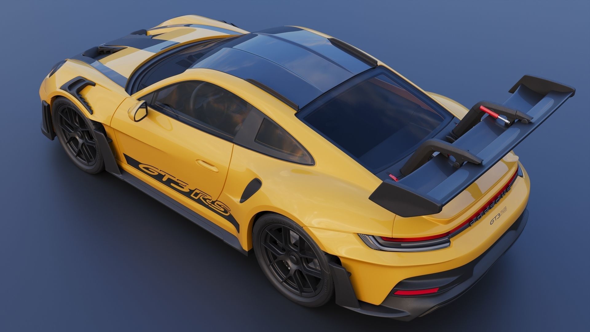 Porsche 911  GT3 RS 992 3D print model_5