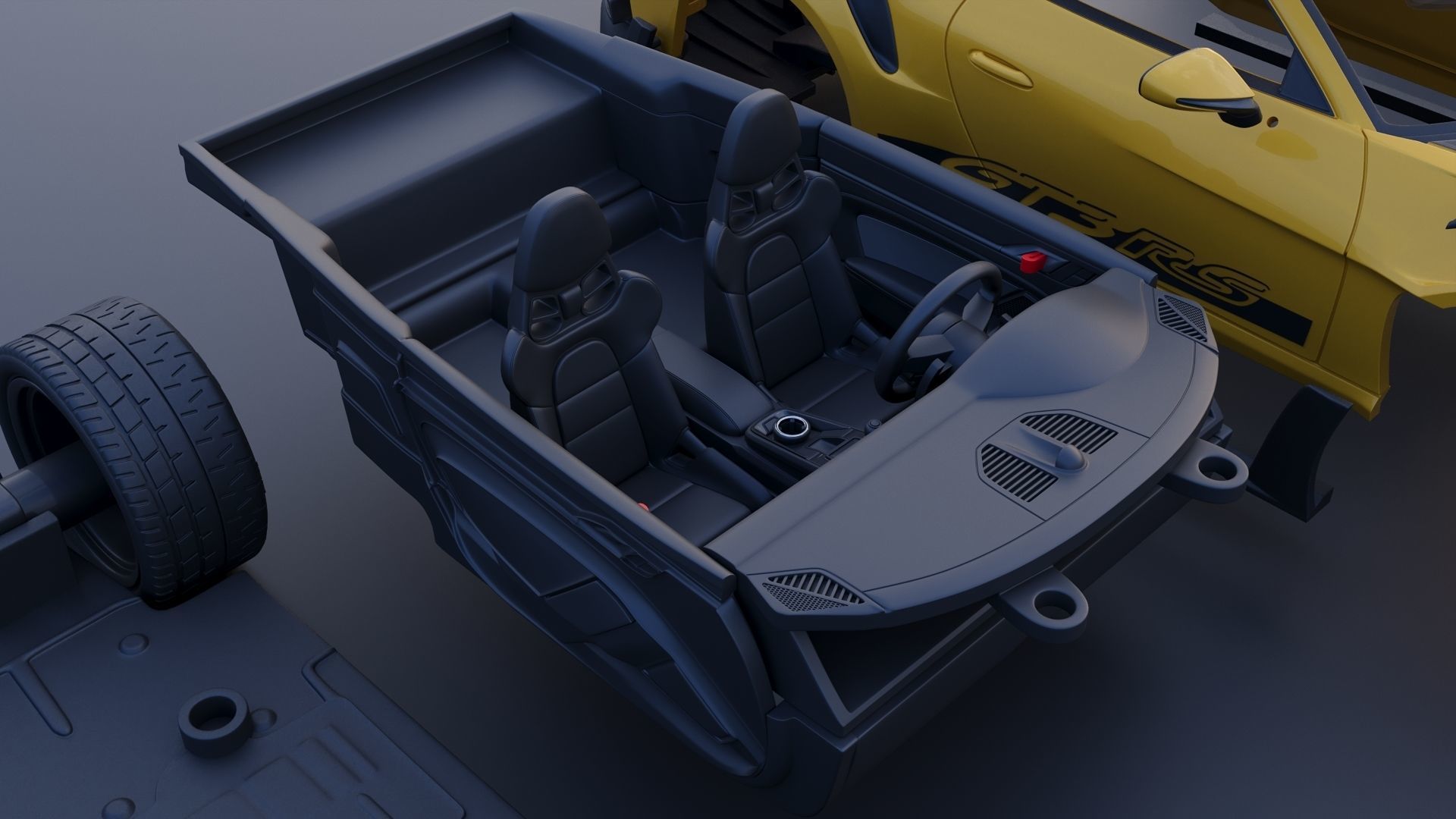 Porsche 911  GT3 RS 992 3D print model_20