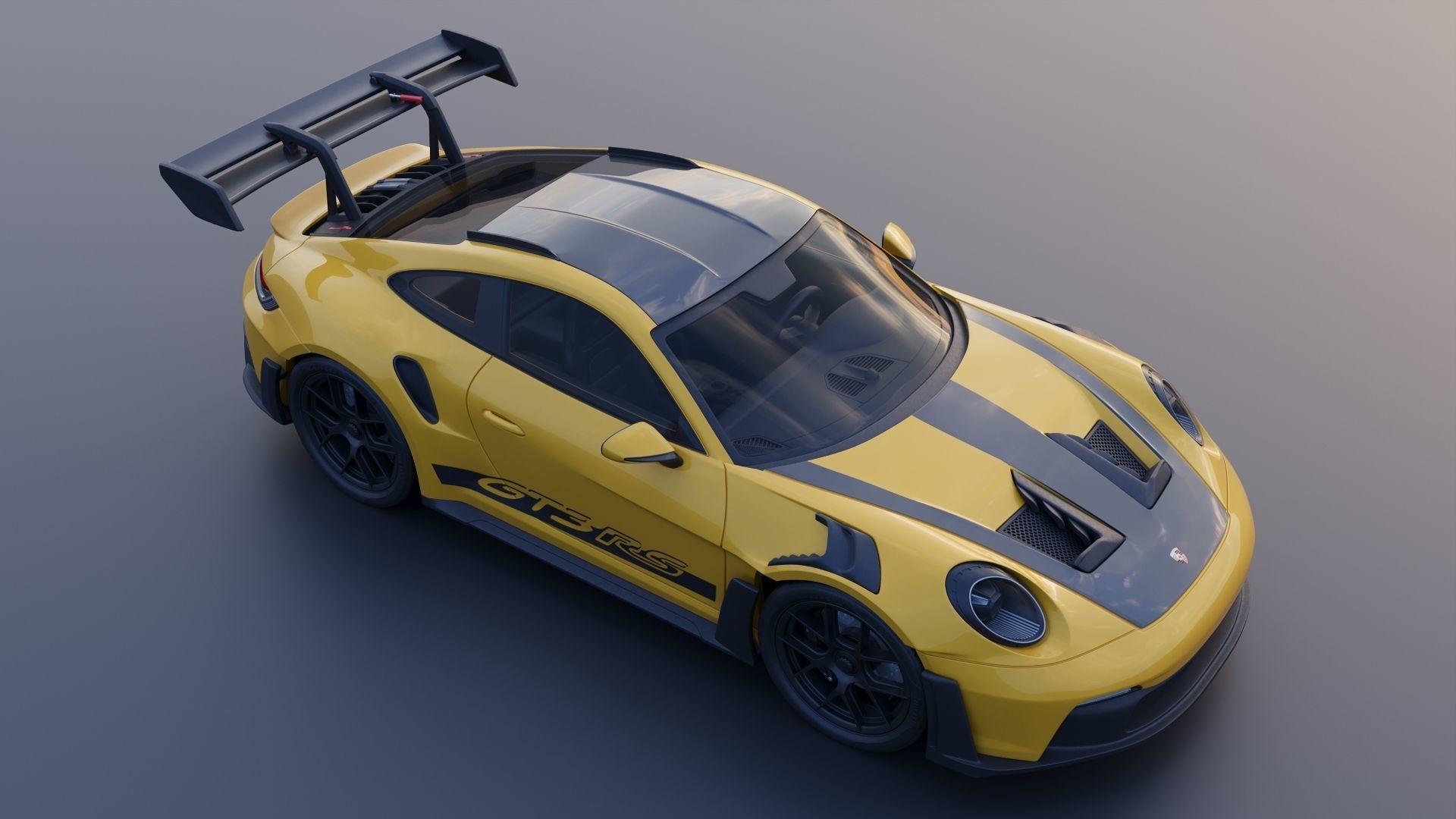 Porsche 911  GT3 RS 992 3D print model_10