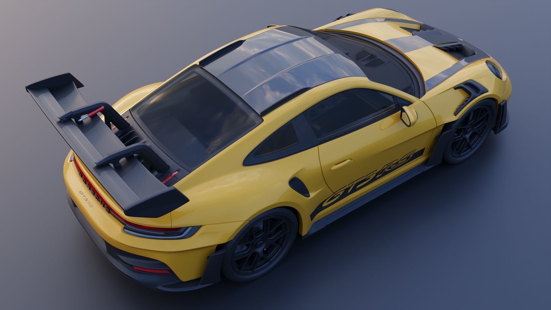 Porsche 911  GT3 RS 992 3D print model_7