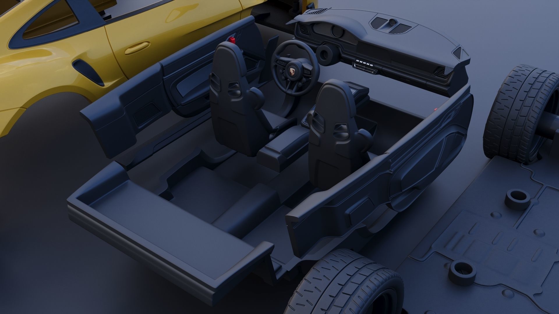 Porsche 911  GT3 RS 992 3D print model_22