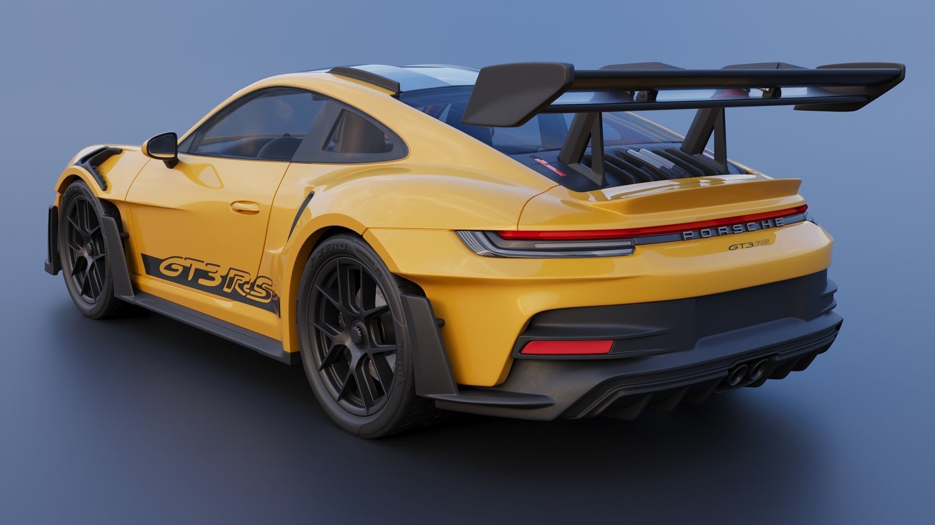 Porsche 911  GT3 RS 992 3D print model_4