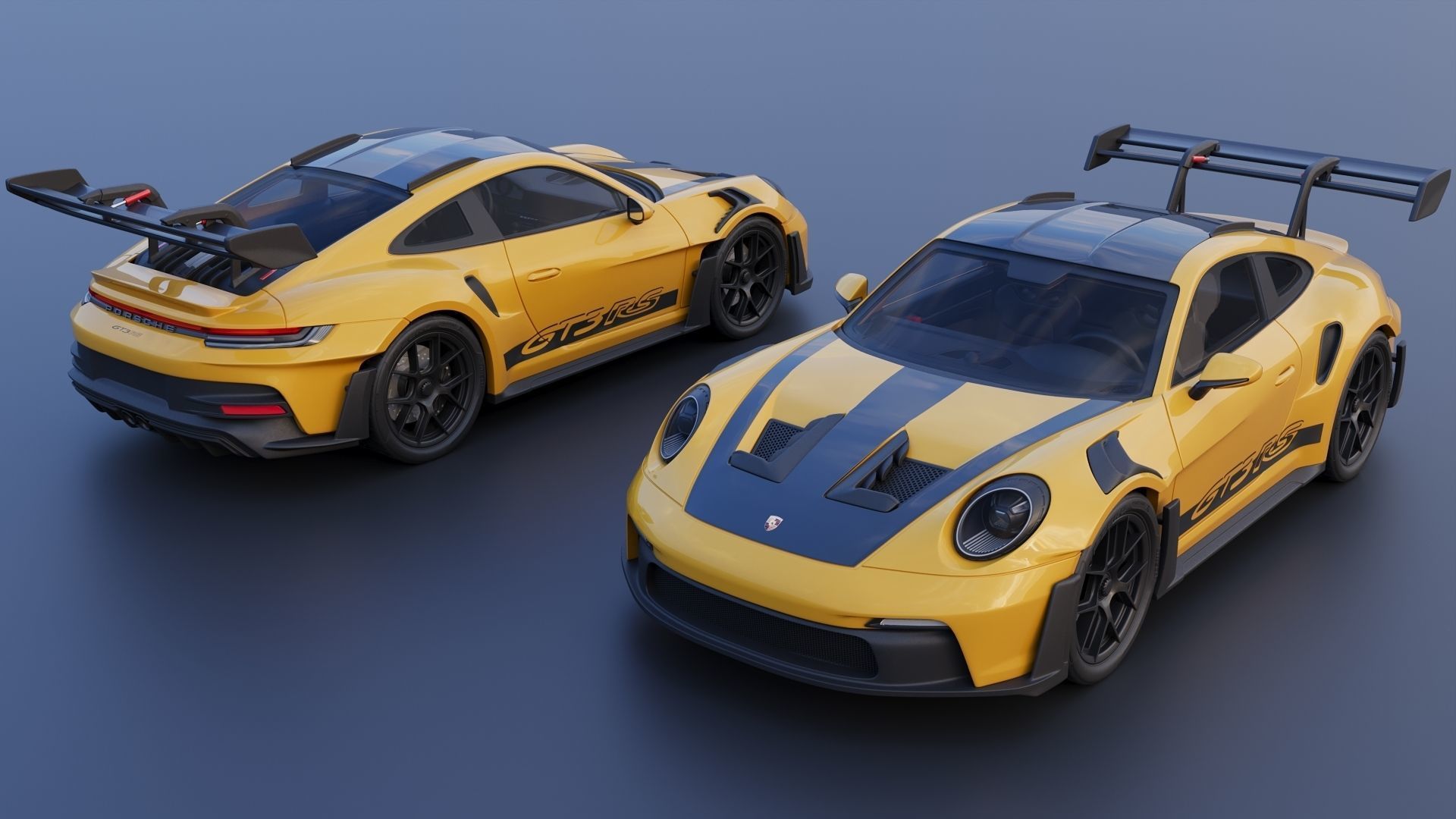 Porsche 911  GT3 RS 992 3D print model_1