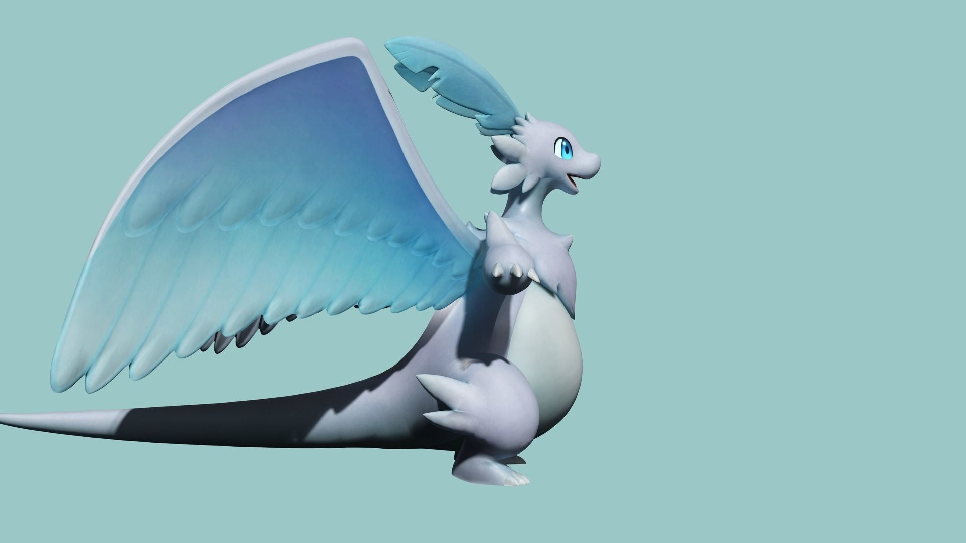 Palworld Quivern Ready To Pose and Print  Low-poly 3D model_14