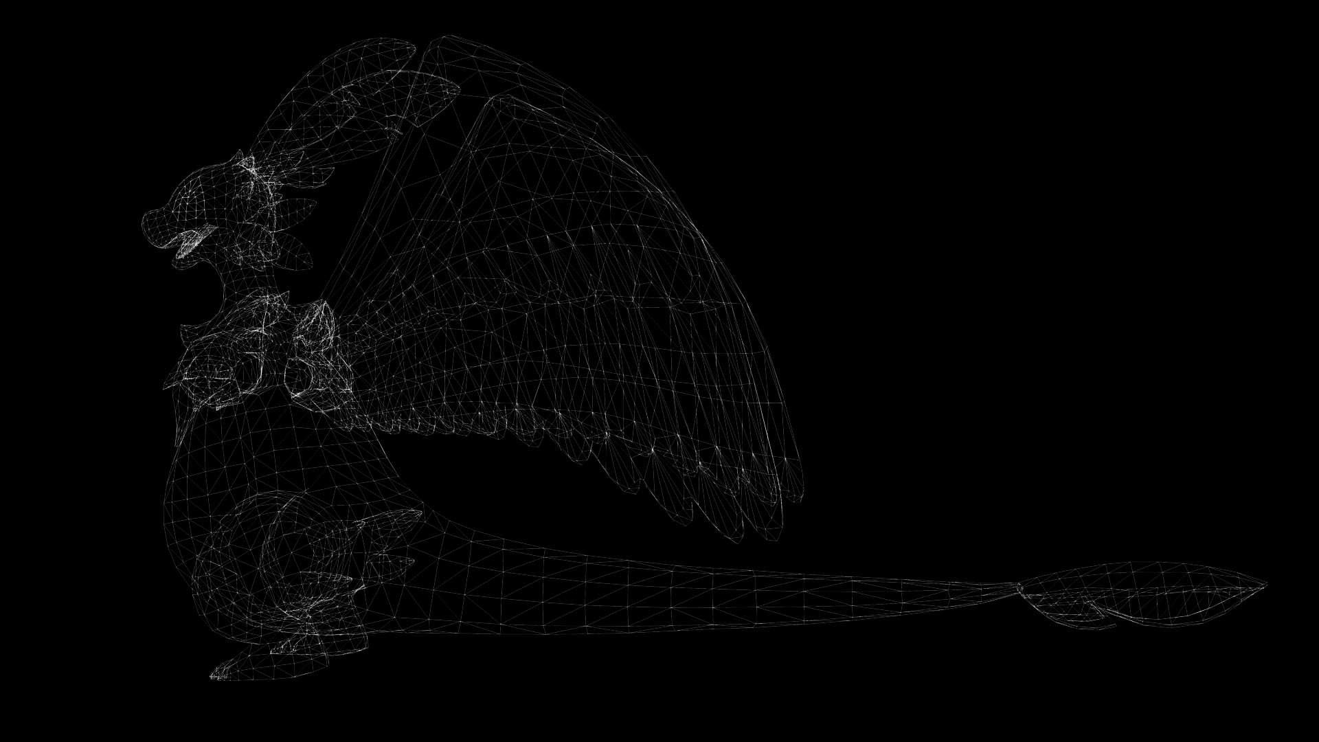 Palworld Quivern Ready To Pose and Print  Low-poly 3D model_17