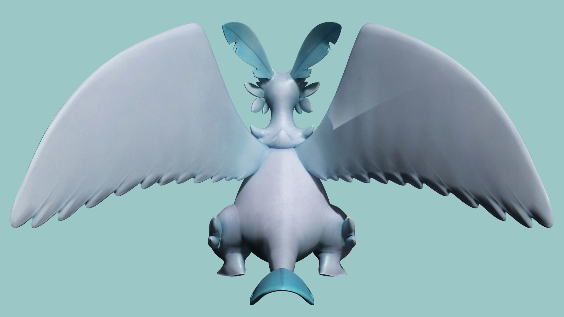 Palworld Quivern Ready To Pose and Print  Low-poly 3D model_13