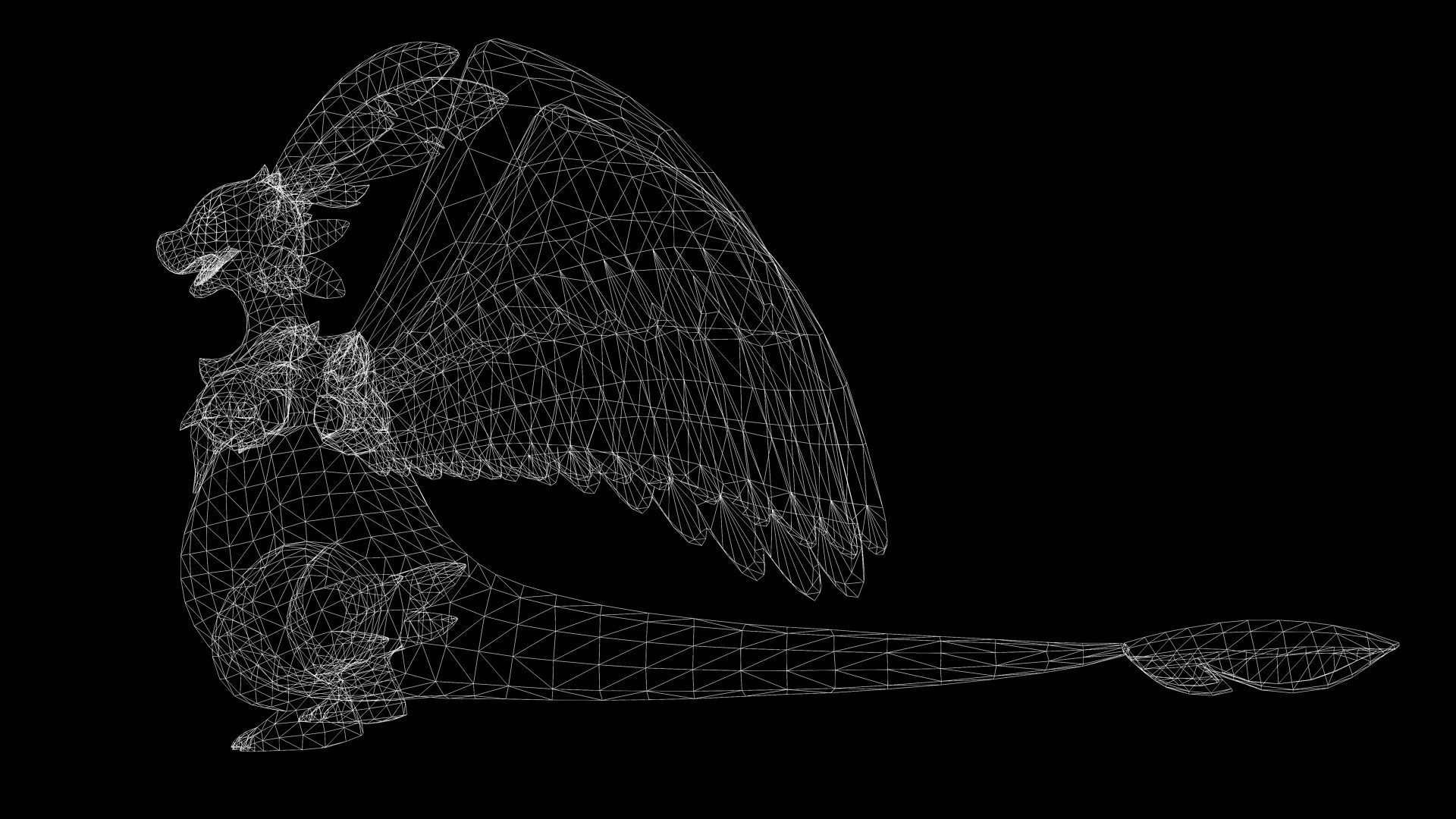 Palworld Quivern Ready To Pose and Print  Low-poly 3D model_10