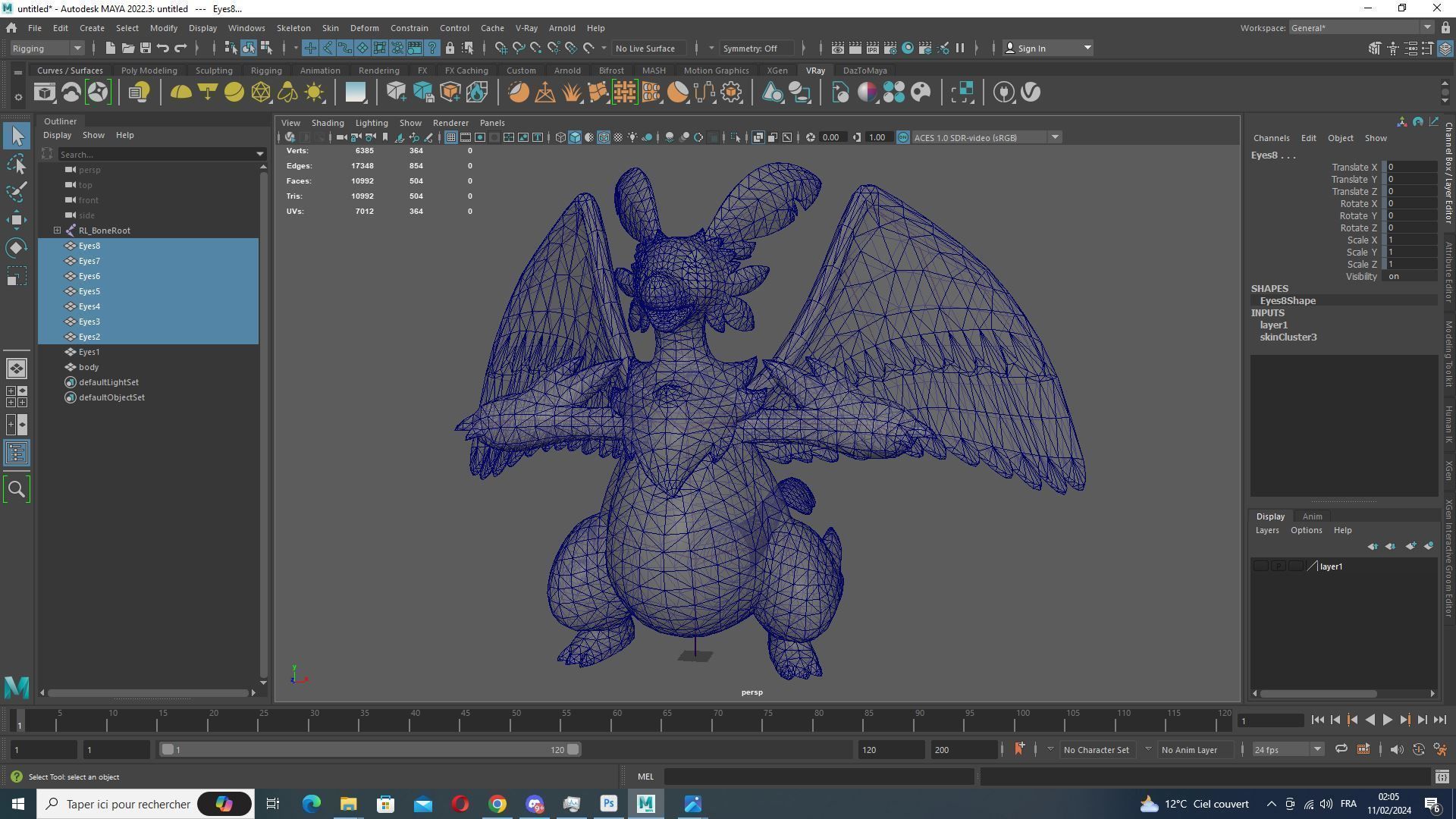 Palworld Quivern Ready To Pose and Print  Low-poly 3D model_7