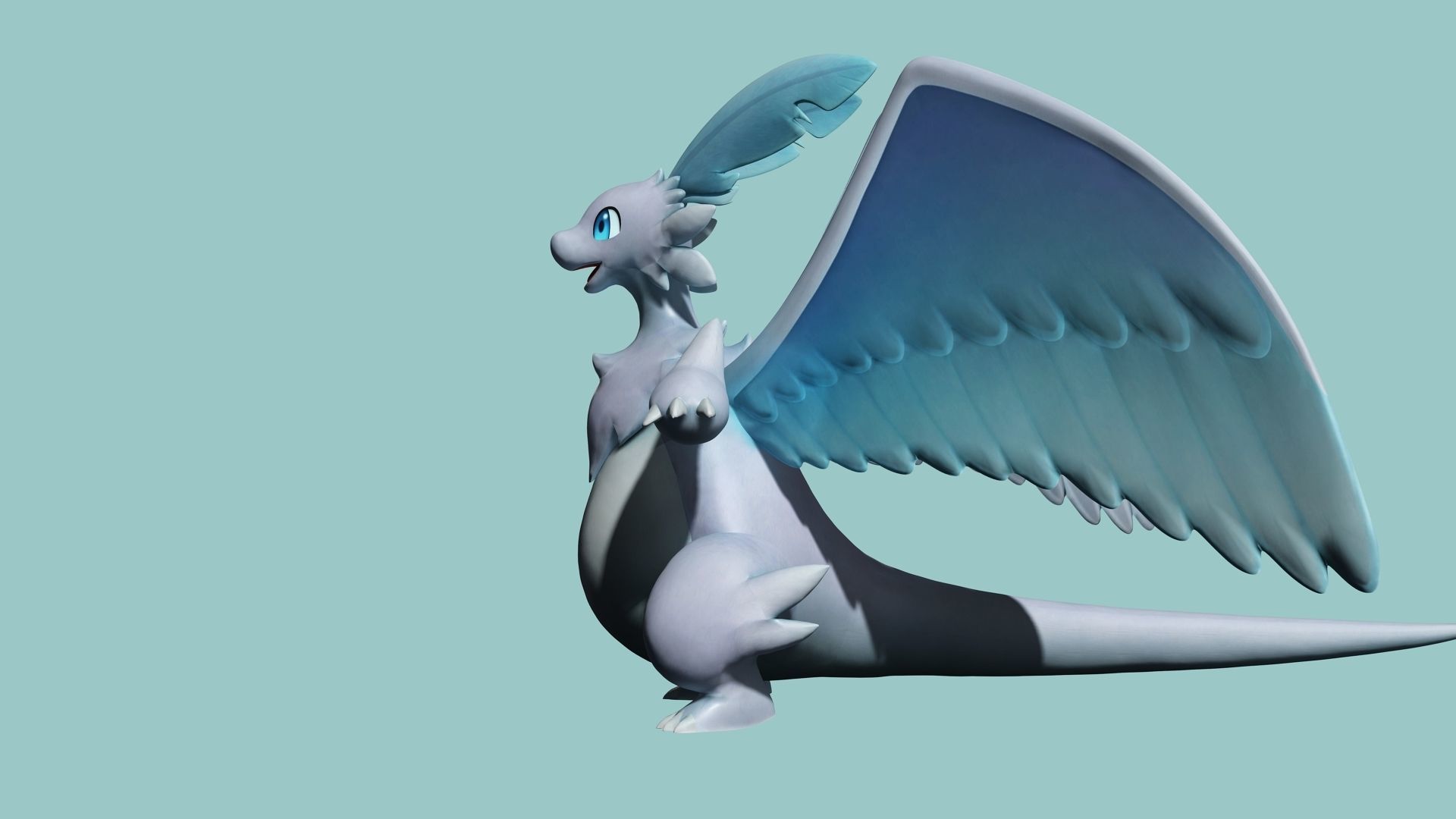 Palworld Quivern Ready To Pose and Print  Low-poly 3D model_12