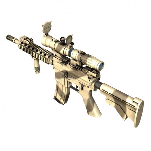 colt m4a1 sopmod aimpoint desert camo 3d model obj 3ds colt m4a1 sopmod aimpoint desert camo 3d model obj 3ds