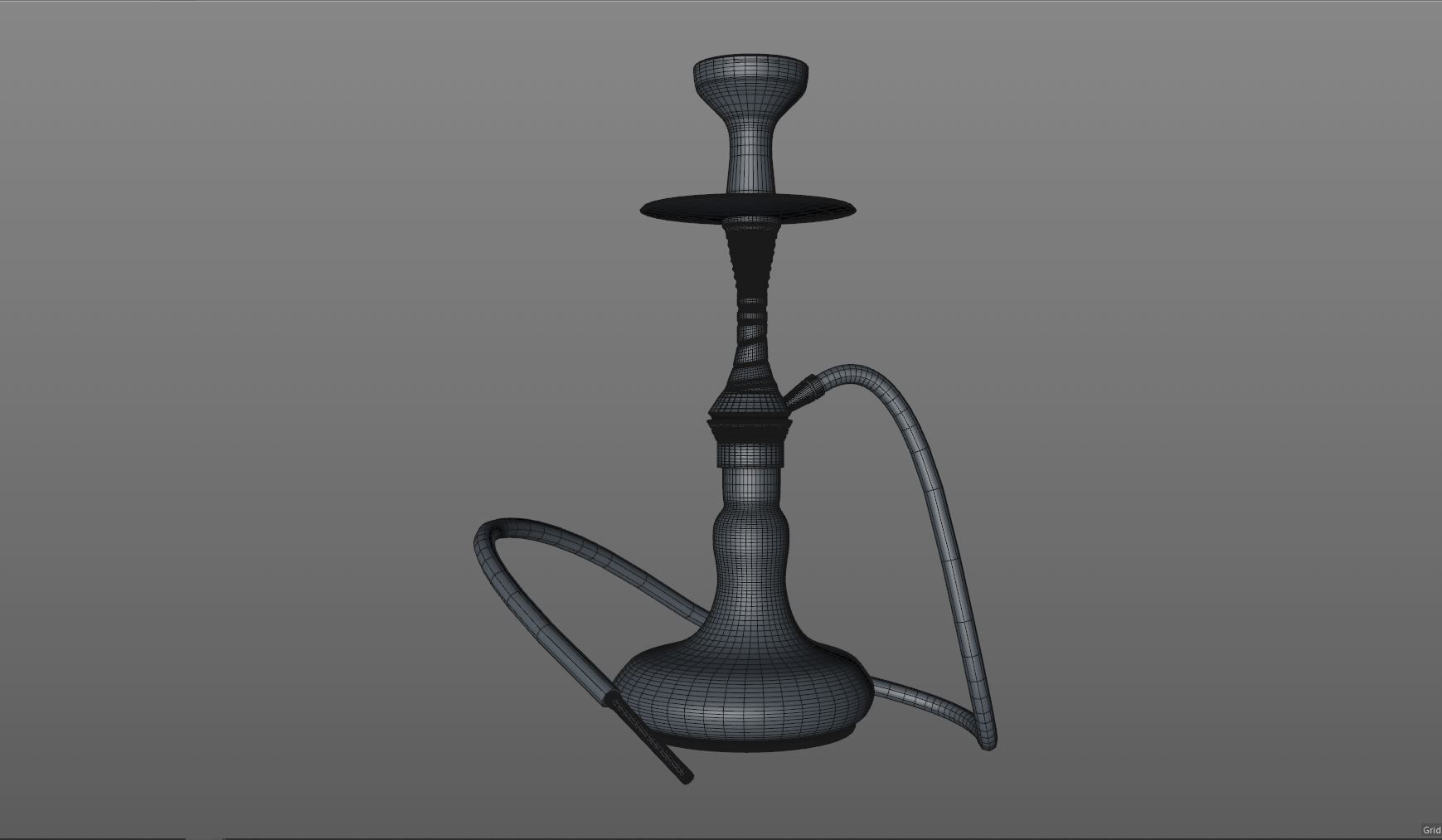 HOOKAH sishaa Low-poly 3D model_3