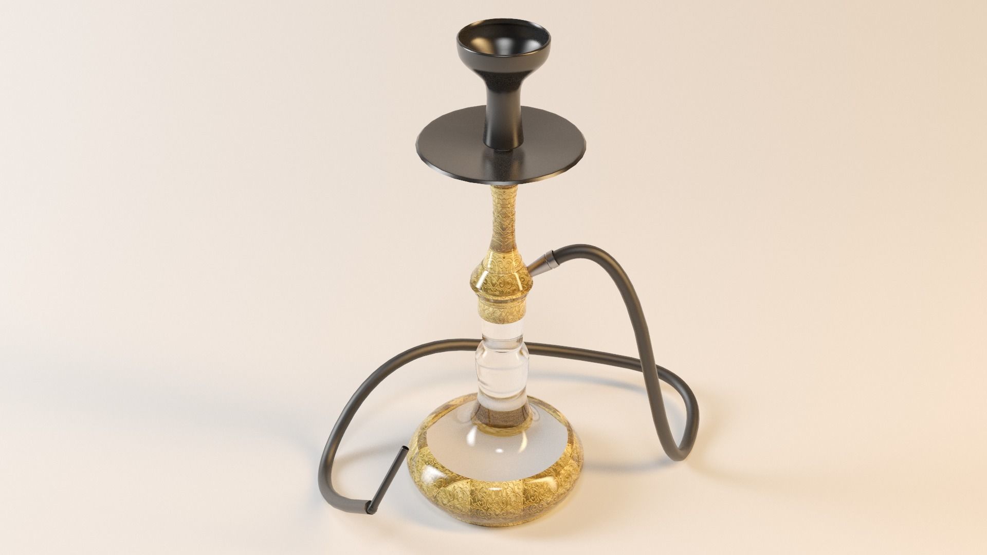HOOKAH sishaa Low-poly 3D model_2