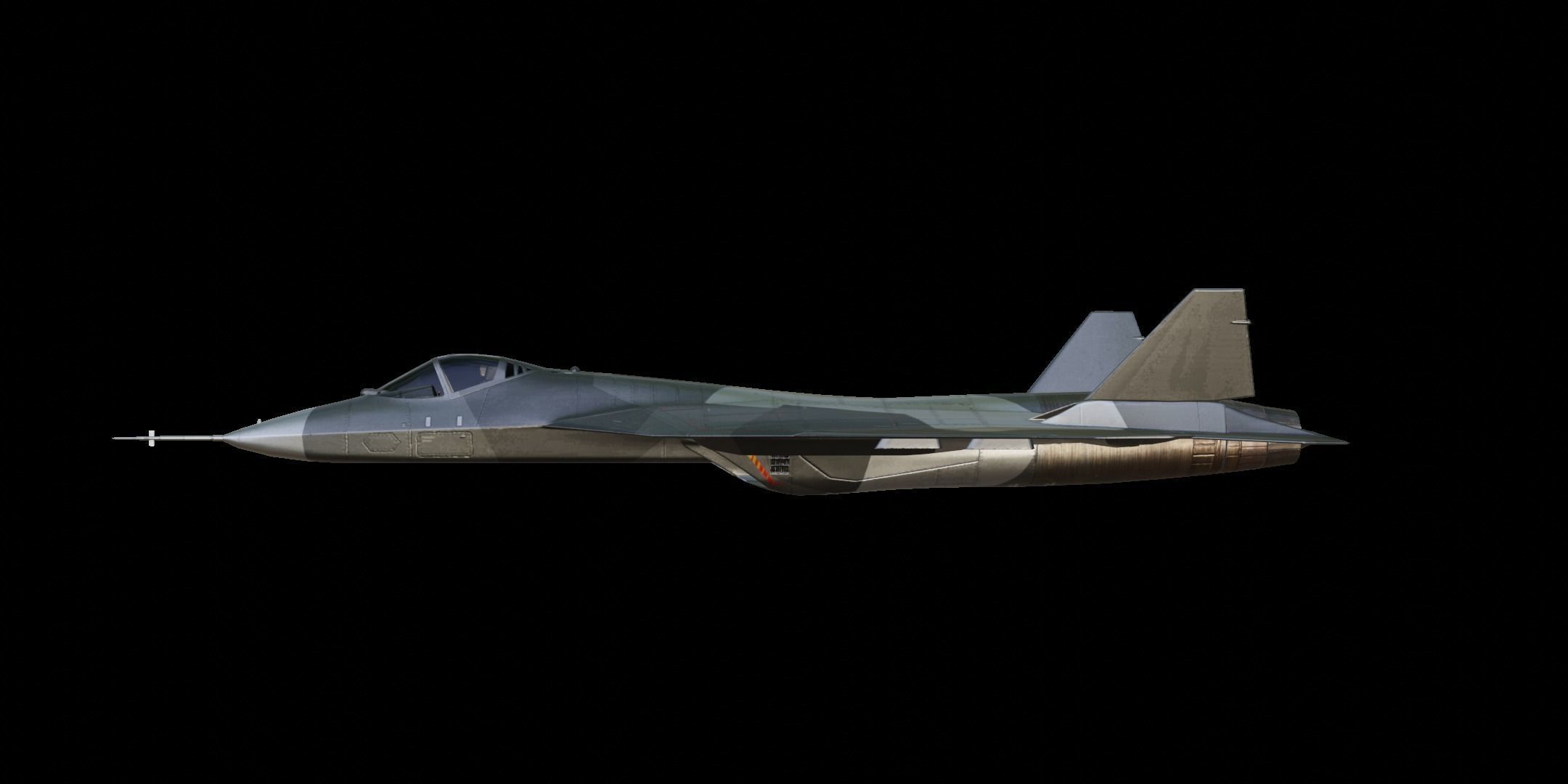 Sukhoi Su-57 Low-poly 3D model_13