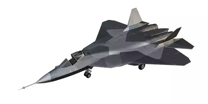 Sukhoi Su-57 Low-poly 3D model