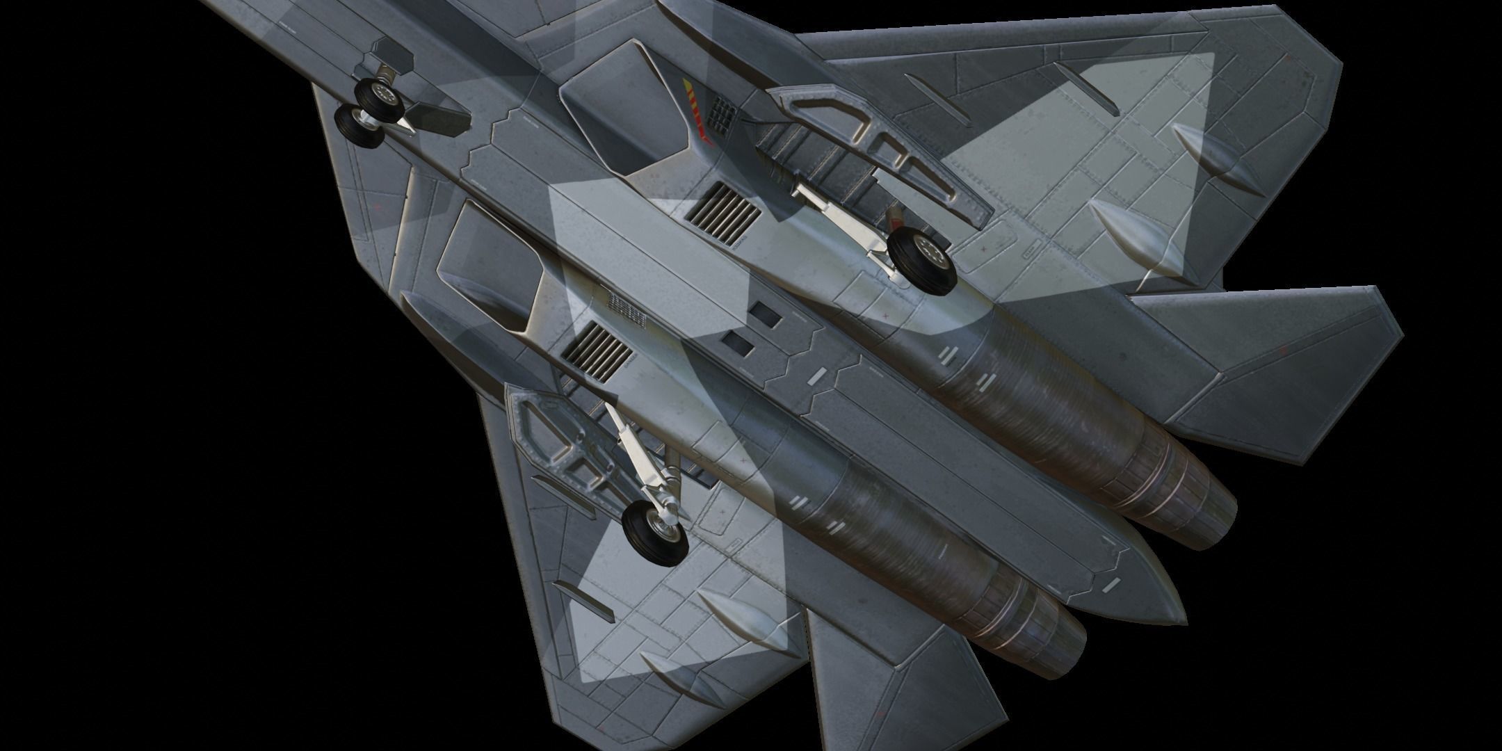 Sukhoi Su-57 Low-poly 3D model_10
