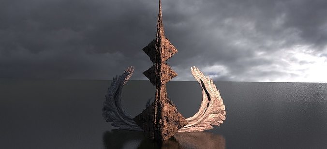 Underworld Nephilim Winged spear 3D model