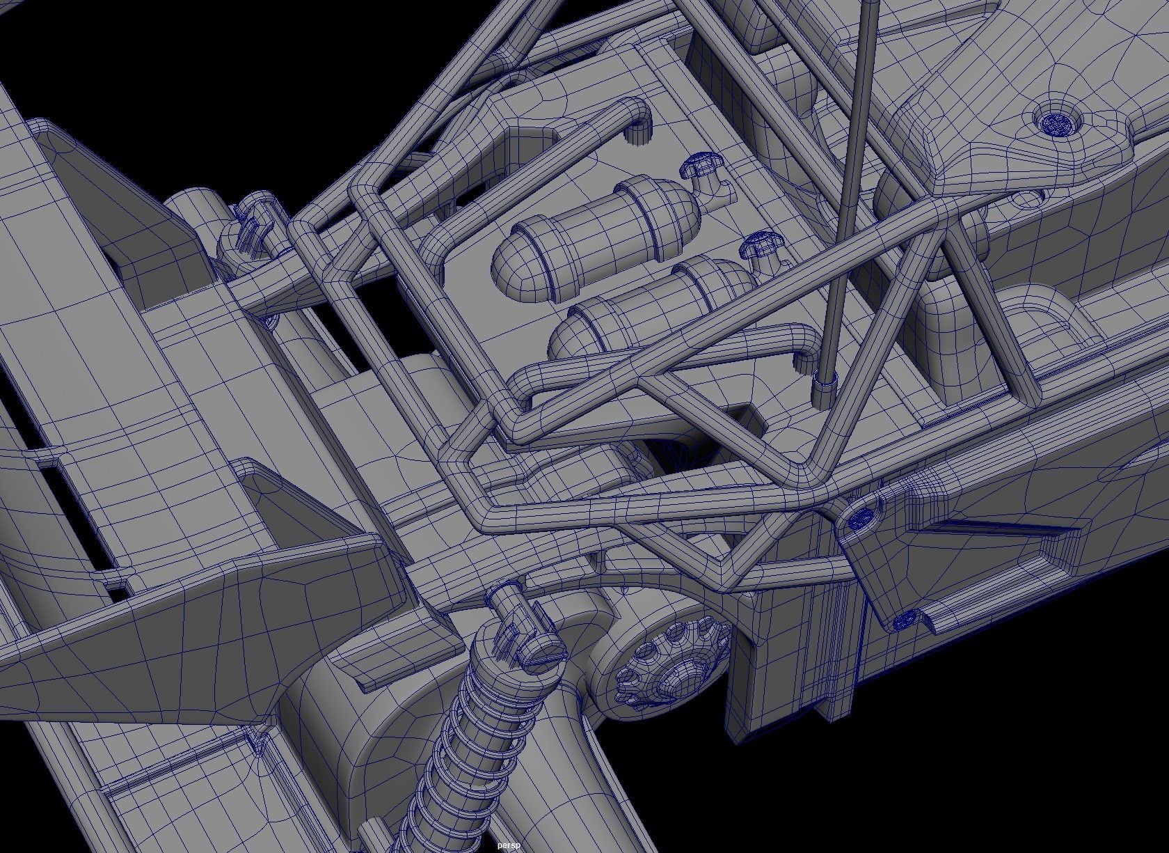 Remote Control Car Buggy - Clean Topo UVd 3D model_9