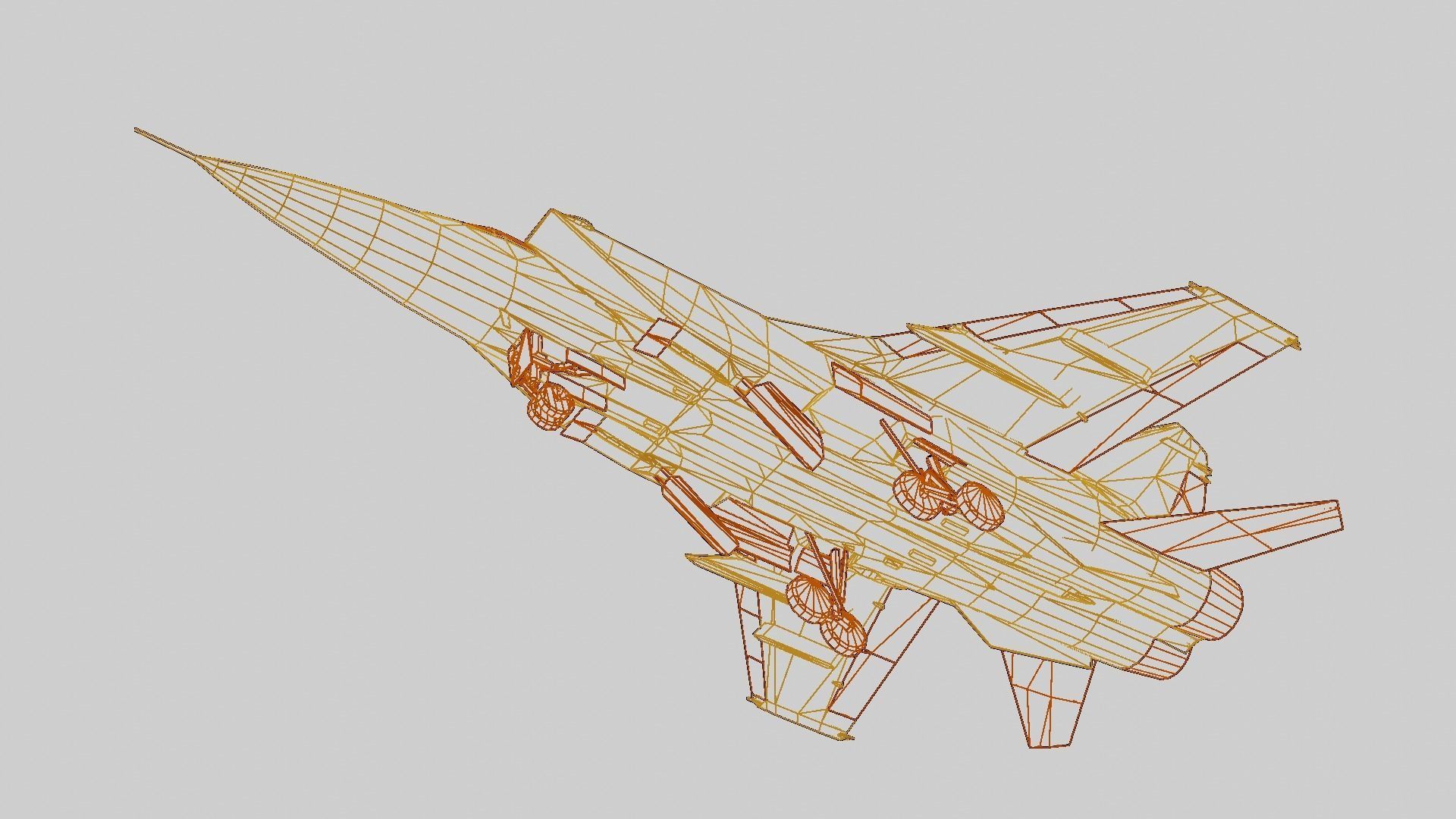 Mikoyan MiG-31 Low-poly 3D model_18