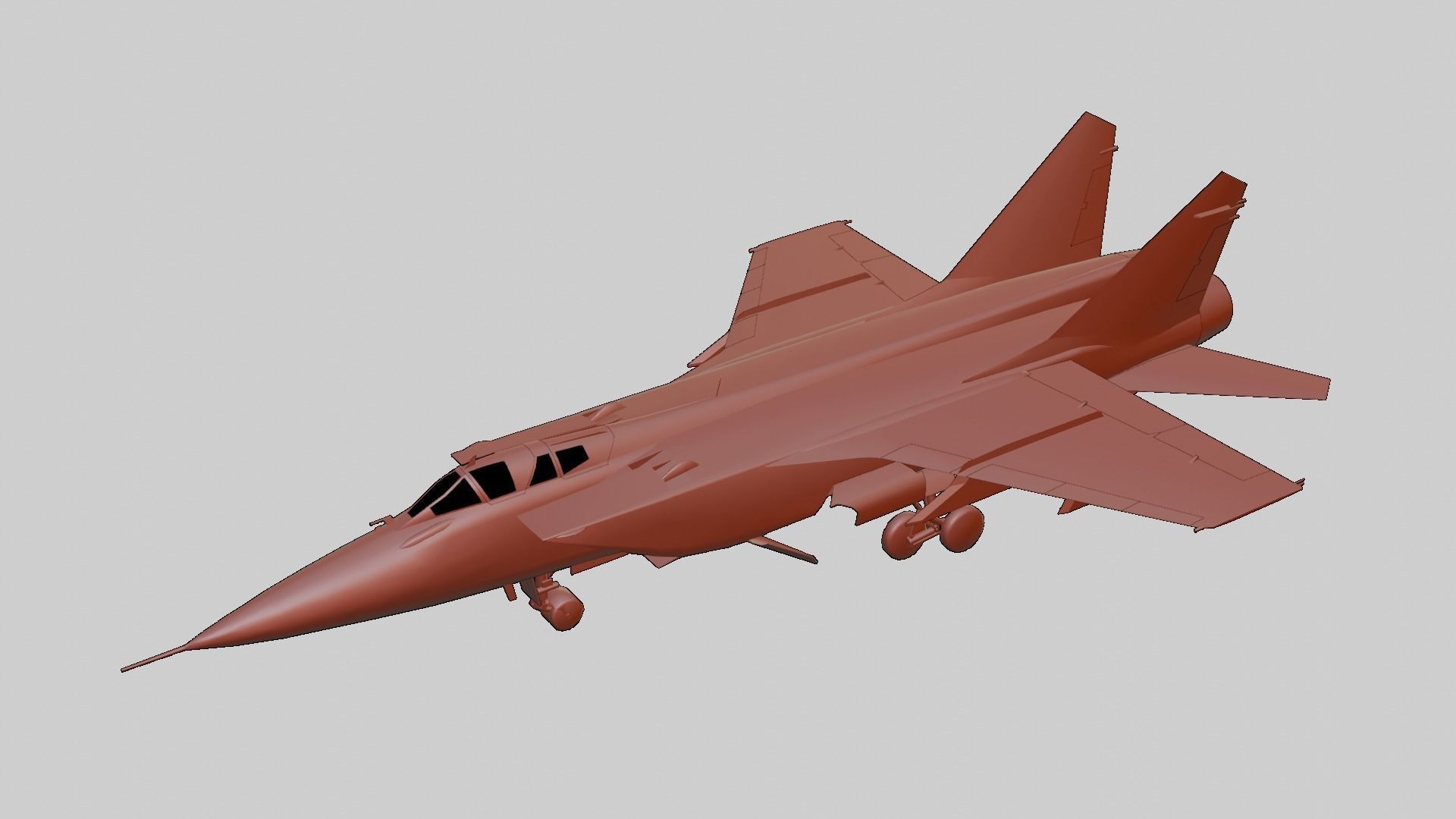 Mikoyan MiG-31 Low-poly 3D model_15
