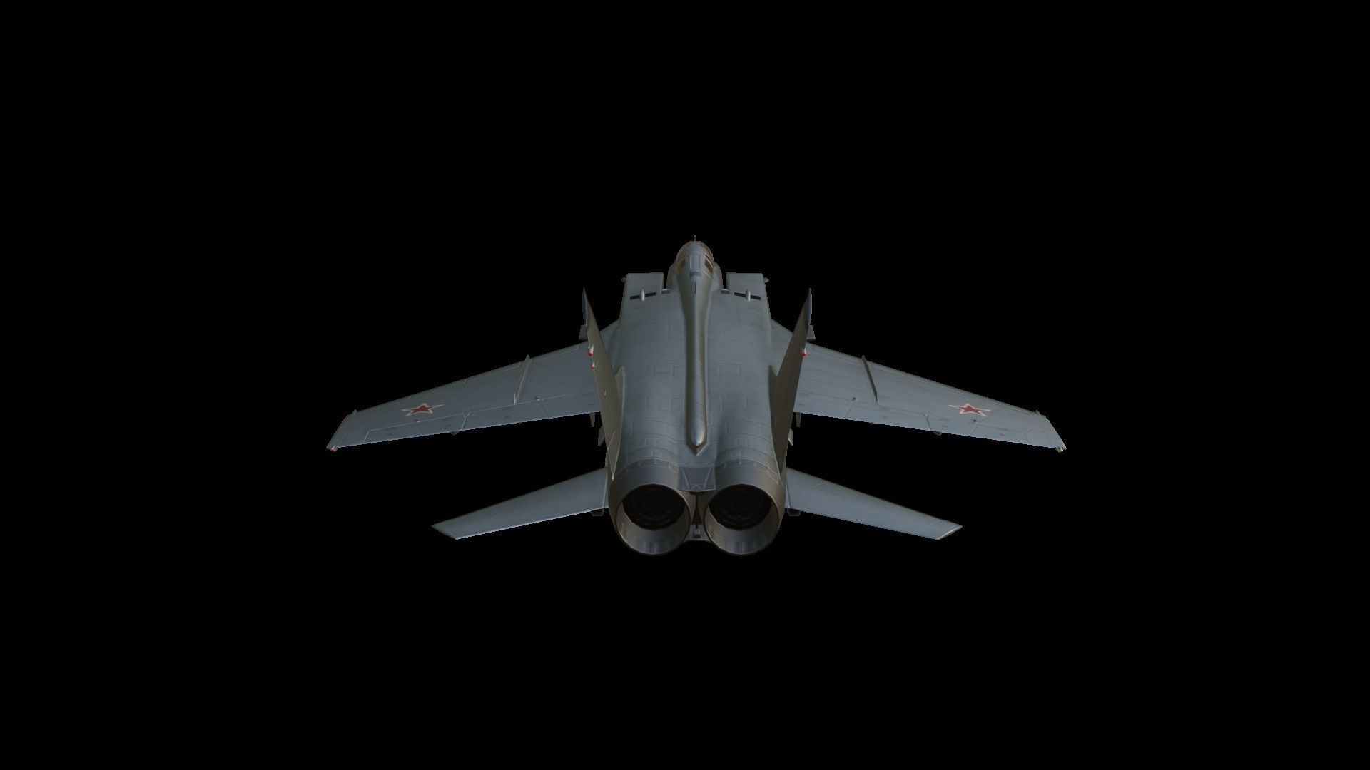 Mikoyan MiG-31 Low-poly 3D model_11